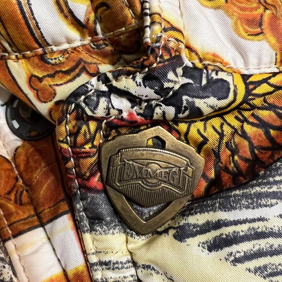 Rare Emmegi Austria Vtg Dragon Print Ski Jacket Size S 90s Maximalist Baroque - Picture 11 of 16